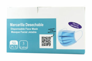 Masque Facial Jetable Taille Enfant 50 masques