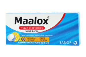 MAALOX maux d'estomac 60 comprimés sans sucre citron