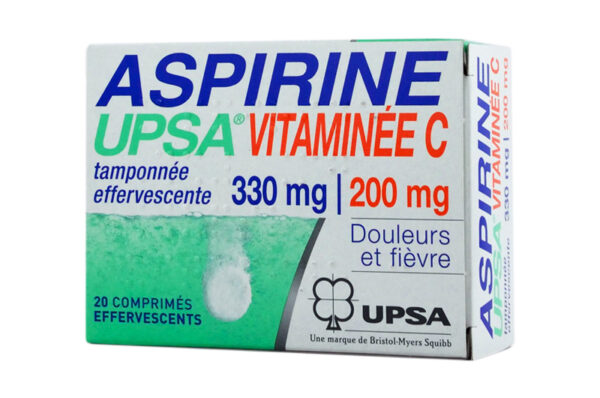 ASPIRINE UPSA Vitaminée C 330 mg/200 mg 20 comprimés effervescents