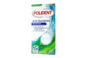 POLIDENT nettoyant Anti-bactérien 72 comprimés