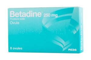 BETADINE 250 mg 8 ovules