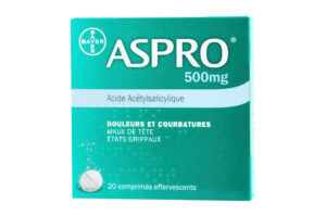 ASPRO 500 mg 20 comprimés effervescents