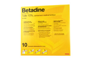 BETADINE Tulle 10% 10 pansements médicamenteux