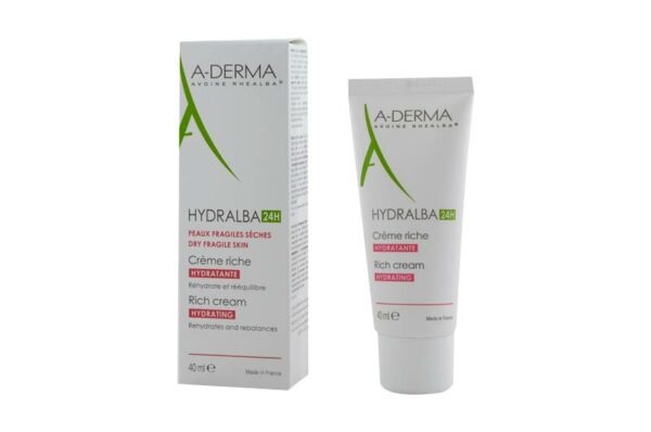 A-DERMA Hydralba 24H Crème Riche Hydratante 40 ml
