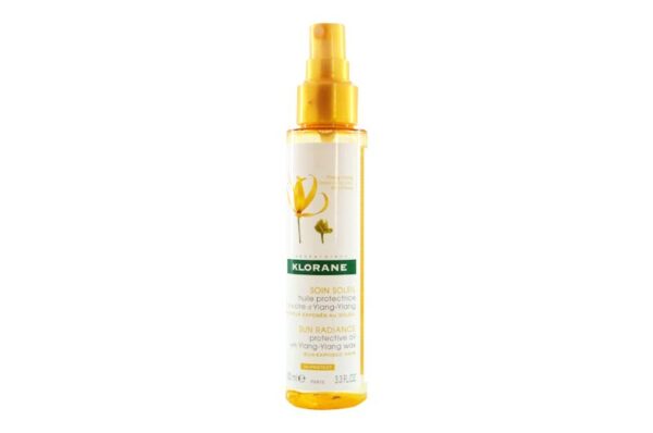KLORANE Soin Soleil Huile Protectrice à la cire d'Ylang-Ylang 100 ml