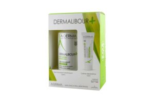A-DERMA Coffret Dermalibour+ Gel Moussant Assainissant 125 ml + Crème Réparatrice 15 ml