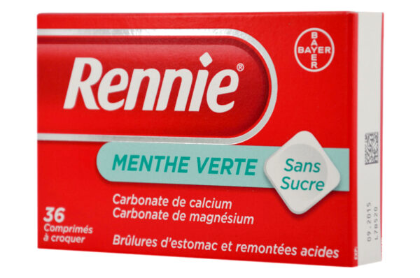 RENNIE 36 comprimés sans sucre
