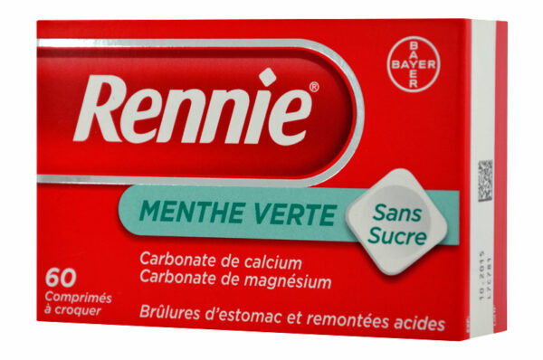 RENNIE 60 comprimés sans sucre