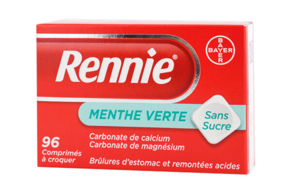RENNIE 96 comprimés sans sucre