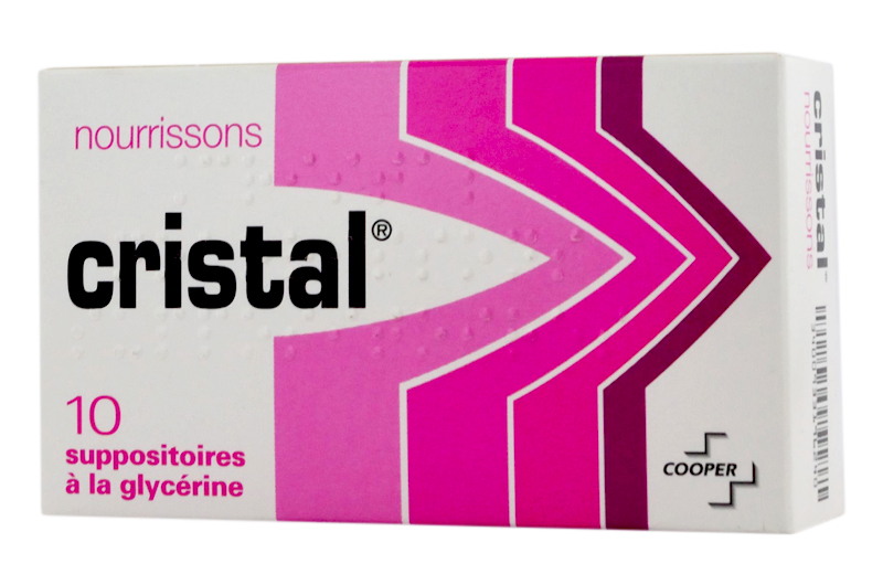 CRISTAL suppositoires glycérine nourrissons boîte de 10 -  Pharma-Médicaments.com