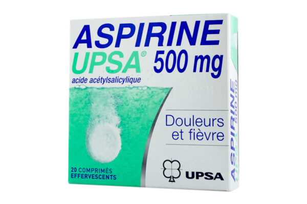 ASPIRINE UPSA 500 mg 20 comprimés effervescents