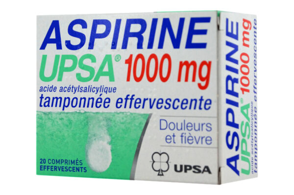 ASPIRINE UPSA 1000 mg effervescent boite 20