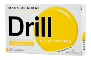 DRILL Citron Menthe pastilles boite de 24