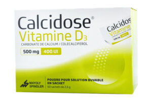 CALCIDOSE VITAMINE D3 500 mg / 400 ui 60 sachets