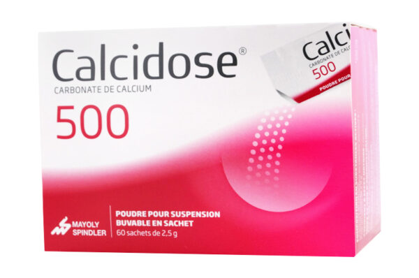 CALCIDOSE carbonate de calcium 500 mg