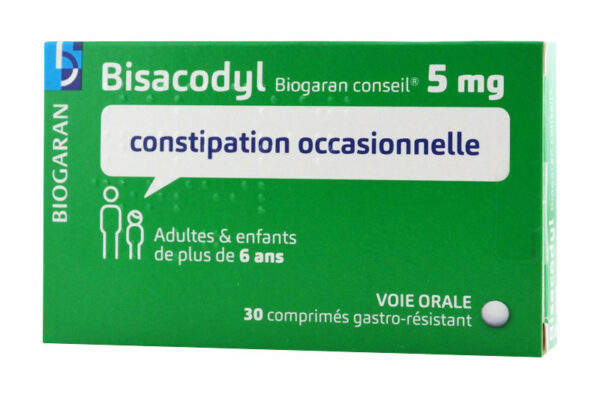 BISACODYL 5 mg Biogaran Constipation Occasionnelle 30 comprimés