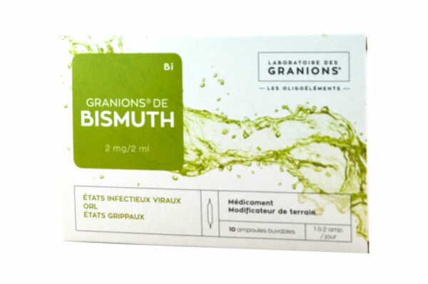 GRANIONS de Bismuth 10 ampoules buvables