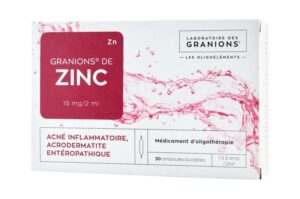 GRANIONS de Zinc 30 ampoules buvables