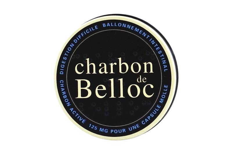 CHARBON DE BELLOC 125 mg, boîte métallique de 36 capsules molles