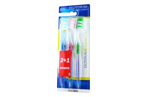 ELGYDIUM brosse à dents interactive souple trio