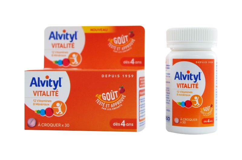 ALVITYL Vitalité Fraise 30 comprimés à croquer - Pharma