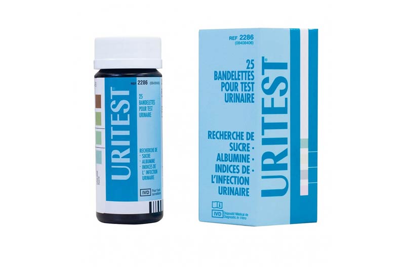 URITEST Test Urinaire Bandelettes Réactives Boite de 25 -  Pharma-Médicaments.com