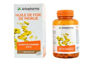 ARKOPHARMA Arkogélules Vitamines A et D Huile de Foie de Morue 220 gélules