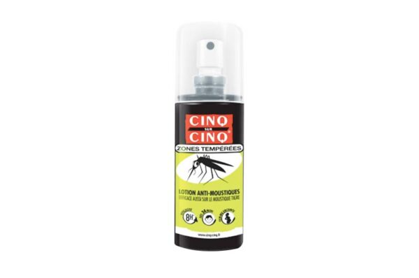 CINQ SUR CINQ Zones Tempérées lotion anti-moustiques spray 100 ml