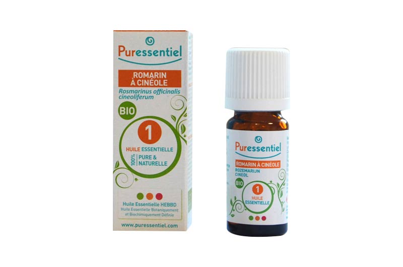 PURESSENTIEL huile essentielle romarin à cinéole 10ml bio -  Pharma-Médicaments.com