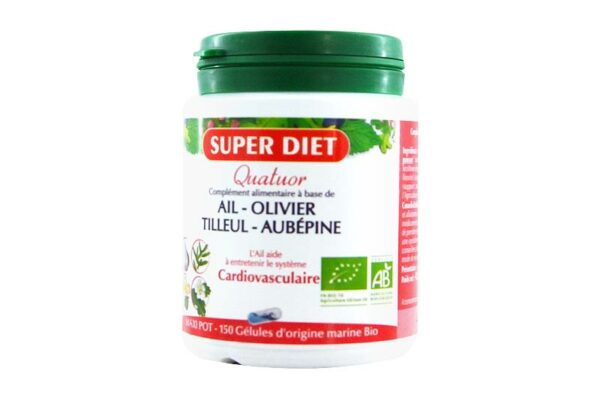 SUPER DIET QUATUOR CARDIOVASCULAIRE BIO 150 gélules