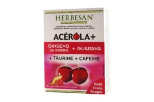 HERBESAN ACEROLA+ Ginseng de Sibérie+ Guarana+ Taurine+ Caféine