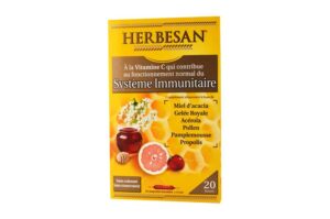 HERBESAN Gelée royale, Miel, Acérola, Propolis, Pollen, pamplemousse 20 ampoules