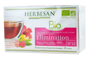 INFUSIONS HERBESAN BIO Élimination N°12 20 sachets