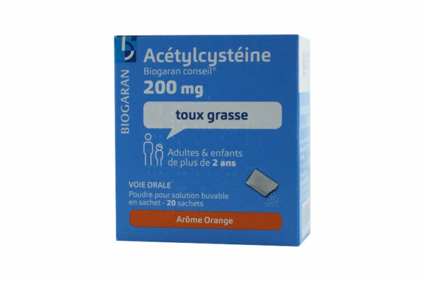 ACETYLCYSTEINE BIOGARAN 200 mg 20 sachets