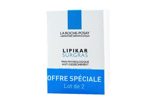 LA ROCHE-POSAY LIPIKAR surgras pain anti-dessèchement lot de 2