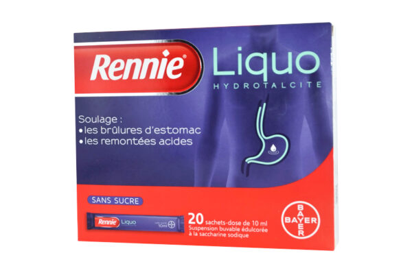 RENNIE LIQUO sans sucre 20 sachets dose de 10 ml