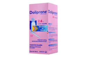 DOLIPRANE 2,4 POUR CENT SANS SUCRE enfants suspension pédiatrique flacon 100 ml