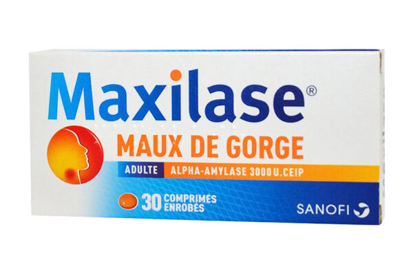 MAXILASE 200 U.CEIP/ml enfants-adultes comprimés 30 comprimés