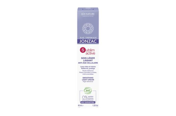 JONZAC Sublimeactive Soin Léger Lissant 40 ml