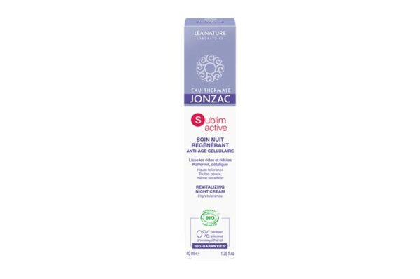 JONZAC Sublimeactive Soin Nuit Régénérant 40 ml