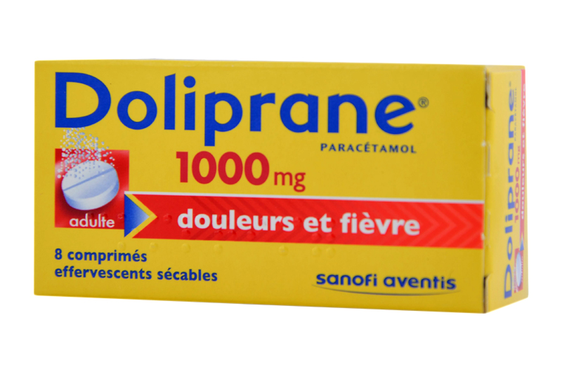 DOLIPRANE 1000mg - 8 comprimés effervescents - Grande Pharmacie de la Croix  Rouge