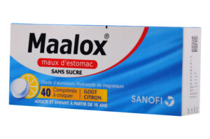 MAALOX maux d'estomac 40 comprimés sans sucre citron