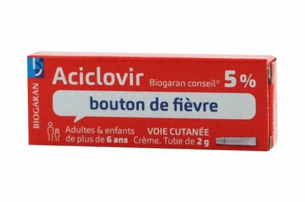 ACICLOVIR BIOGARAN conseil 5% crème tube 2 g