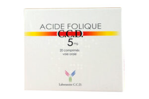 ACIDE FOLIQUE CCD 5 mg 20 comprimés