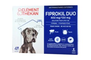 FIPROKIL DUO Chien 40– 60 kg 4 pipettes 4,02 ml