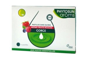 PHYTOSUN Gorge Arôme Fruits Rouges 24 pastilles