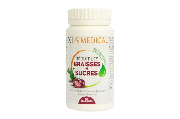 XLS MEDICAL réduit les graisses + sucres 120 comprimés