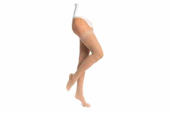 Sigvaris Essentiel Semi-Transparent Bas-Autofixants PO de contention femme classe 2