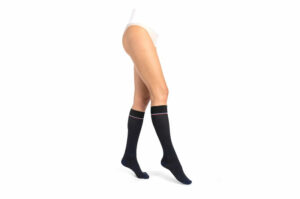 Sigvaris Styles Motif Marinière Chaussettes de contention femme classe 2