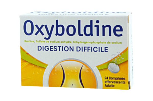 OXYBOLDINE digestion difficile 24 comprimés effervescents